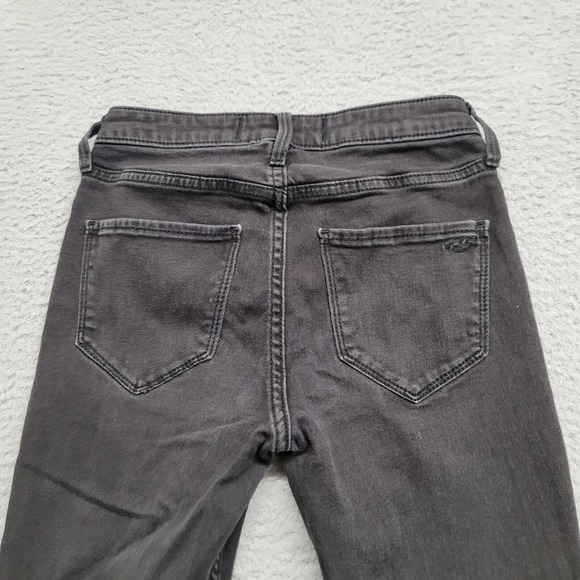 Hollister Jeans Womens 3S Black Leggings Mid Rise Casual Pockets City Hipster - Picture 4 of 11